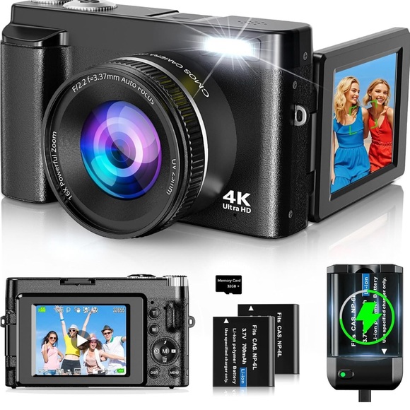 4K Digital Camera for Photography and Video